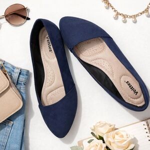 Navy Blue Ballet Flats | NWOT | Comfort Insole | Women’s 7.5